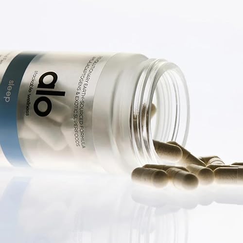 Alo Yoga Sweet Sleep Capsules | Aquamin® Magnesium, GABA & L-Theanine | Restful Sleep Support