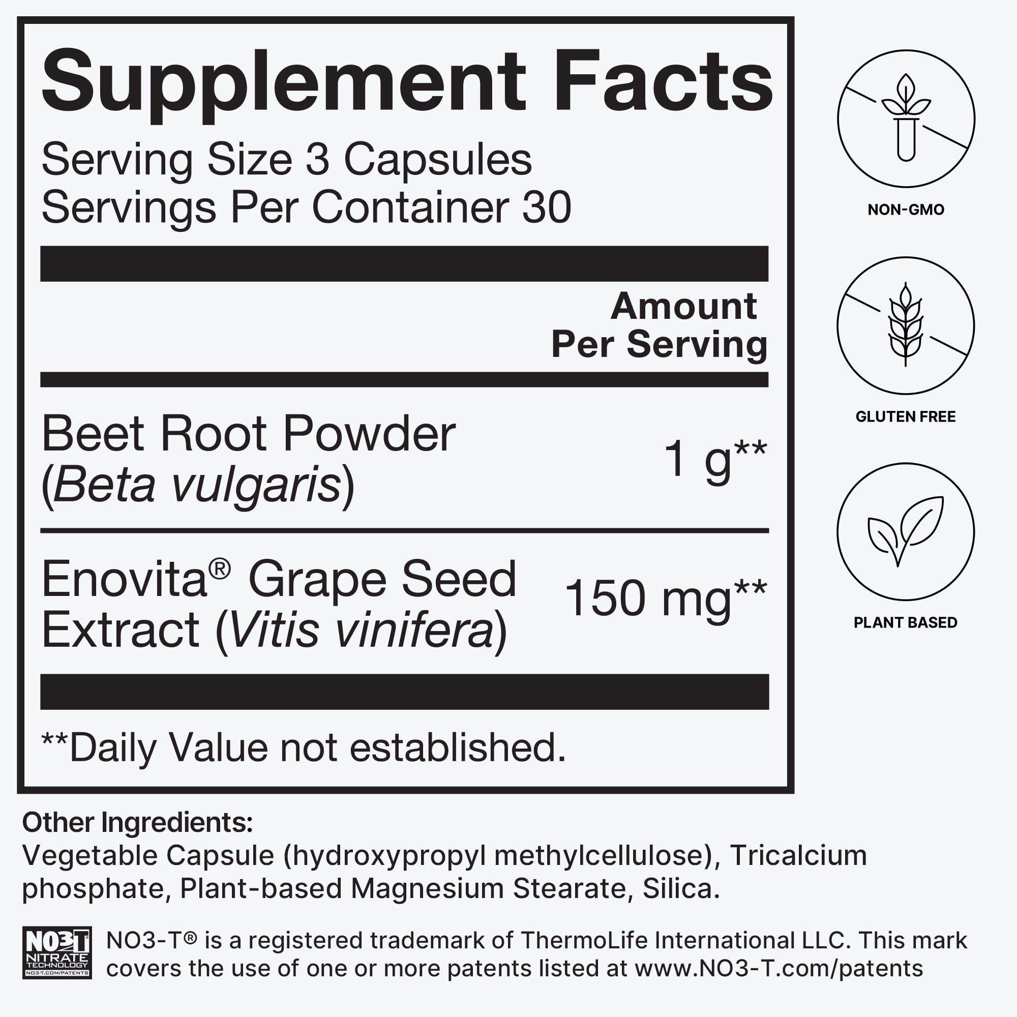 Humann SuperBeets Beet Root Capsules - Promote Healthy Blood Pressure - 90 Caps