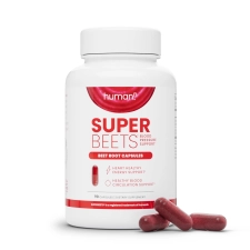 Humann SuperBeets Beet Root Capsules - Promote Healthy Blood Pressure - 90 Caps