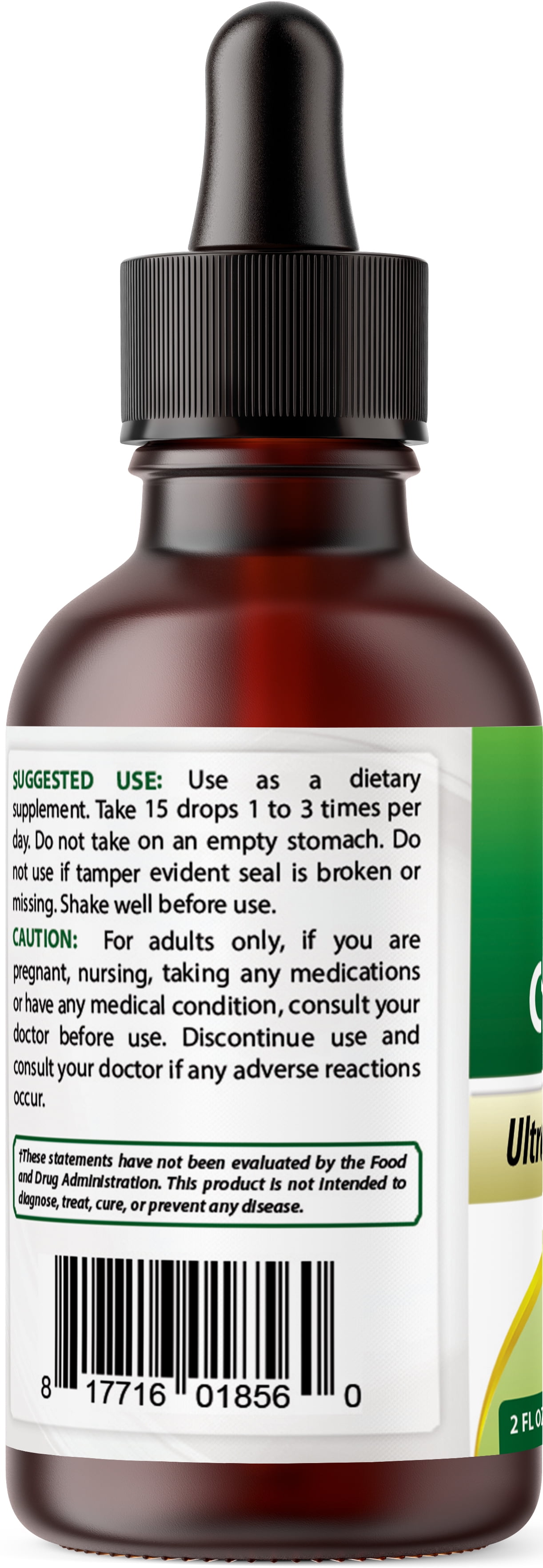 LIQUID CHLOROPHYLL DROPS | 50MG PER SERVING | 120 SERVINGS | 2 FL OZ | SUPPORTS ENERGY, IMMUNE SYSTEM