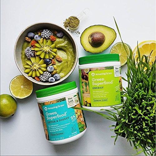 Amazing Grass Greens Blend Superfood Energy Powder Lemon-Lime - 7.4oz