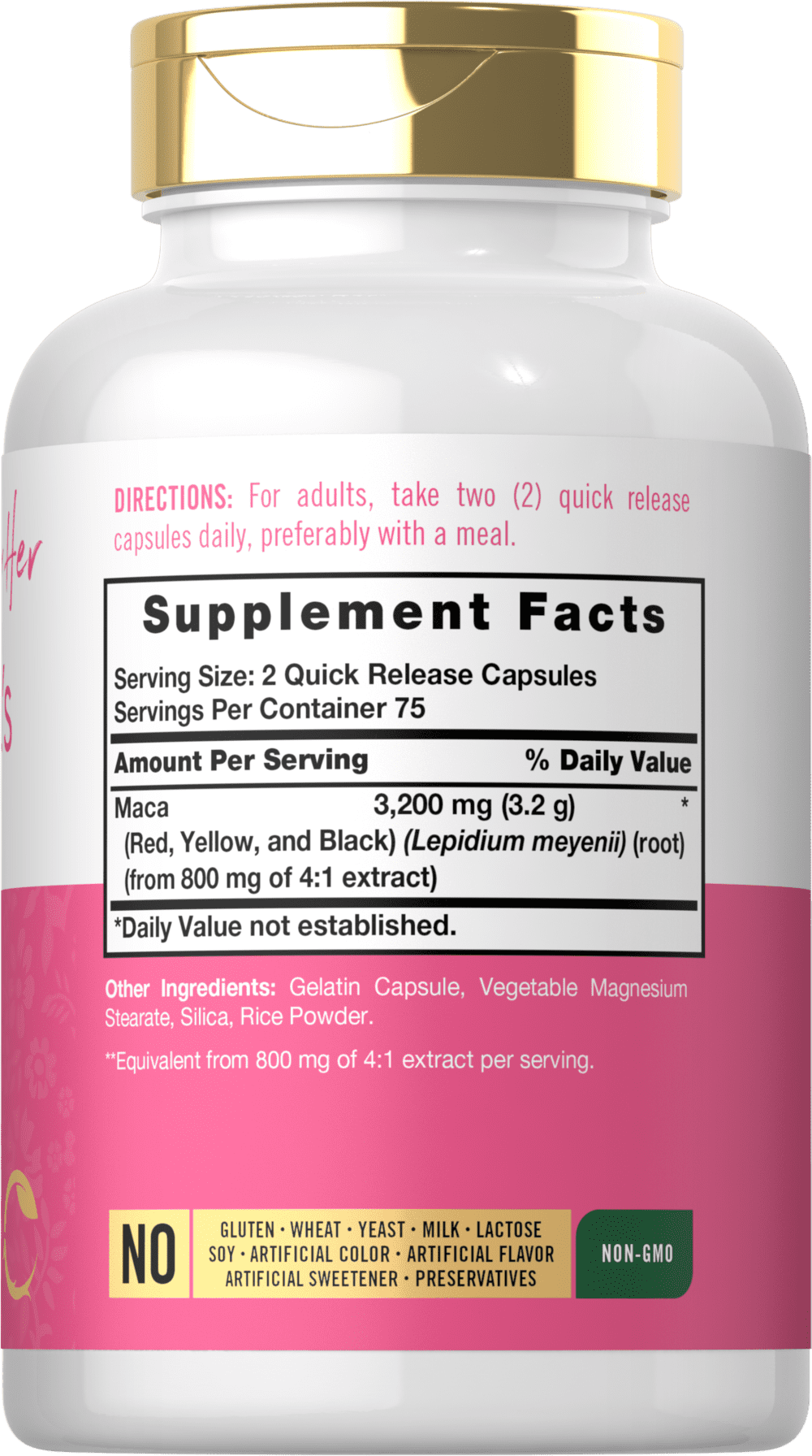 Carlyle Root Capsules 3200mg 150 Count for Women Non-GMO Gluten Free Supplement