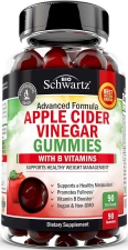 BioSchwartz Apple Cider Vinegar Gummies for Energy Boost, Digestive & Immune Support - 90 Count
