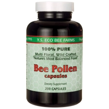 Bee Pollen Capsules - 500mg - 200 Count Organic