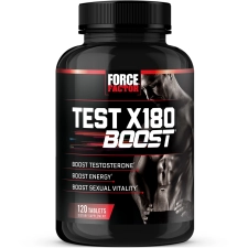 Force Factor Test X180 Boost: Pre-Workout Testosterone Booster, 120 Tablets
