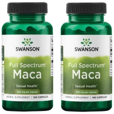 Swanson Full Spectrum Maca 500mg Vegan Capsules 2-Pack