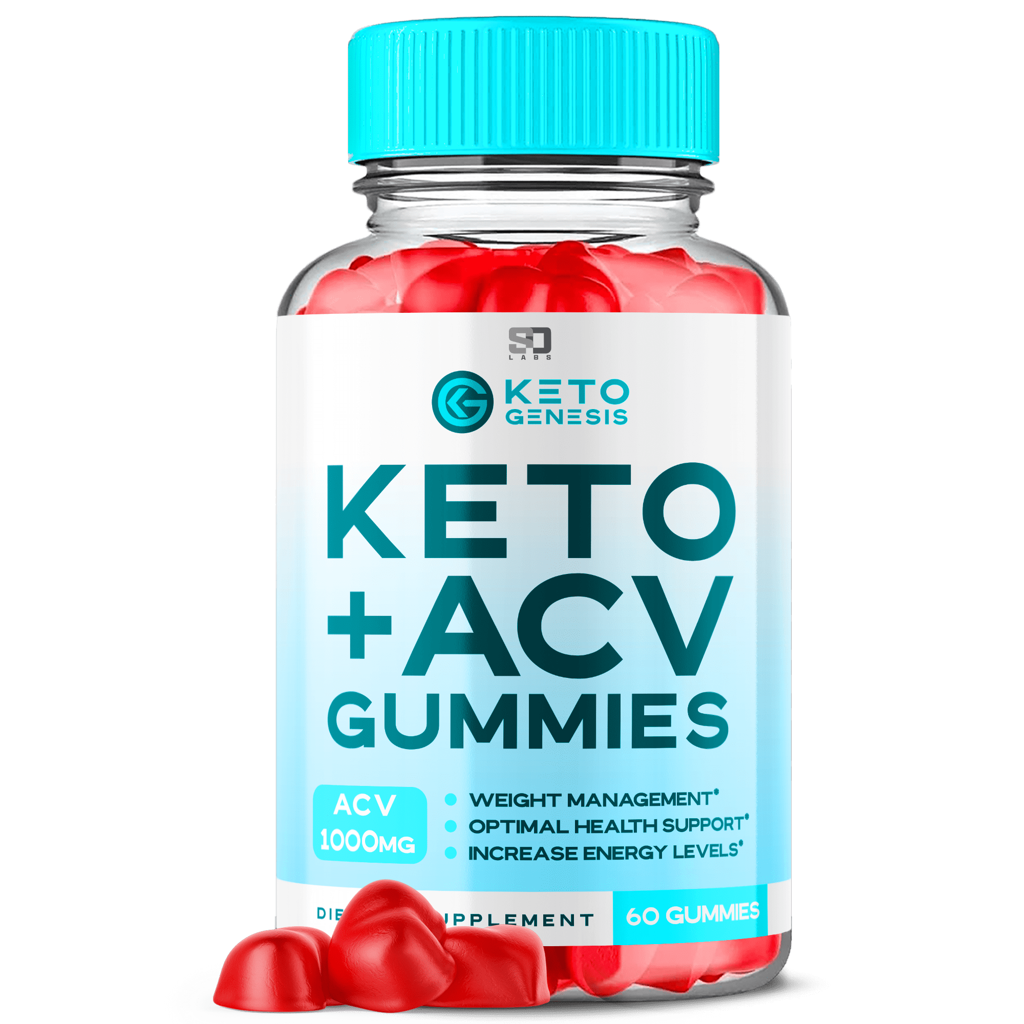KETO GENESIS KETO ACV GUMMIES FOR WEIGHT LOSS & ENERGY BOOST - 60 GUMMIES