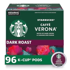 Starbucks Caffè Verona Dark Roast K-Cup Pods, 100% Arabica, 96 Pods