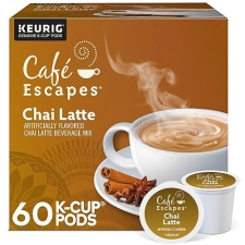 Keuring Green Mountain Café Escapes Chai Latte K-Cup Pods, 60 Count - Single-Serve