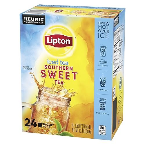Lipton Southern Sweet Black Tea K-Cups, 24 Pods
