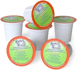 Quick&Clean Beverages Keurig Cleaning Pods [6-Pack] - K Cup Cleaner for Keurig 2.0 - Removes Stains, Non-Toxic, Eco-Friendly