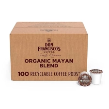 Mayan Blend Medium-Dark Roast Coffee: 100 K-Cup Pods for Keurig Brewers, Bold Flavor, Floral Aroma, Chocolate Notes