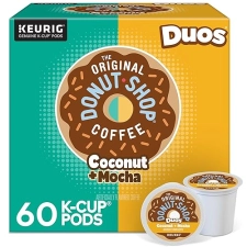 Dous Coffee Coconut Mocha Coffee K-Cup Pods, Medium Roast, 60 Count