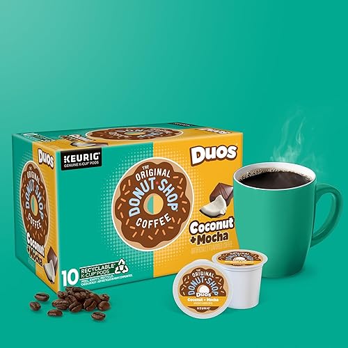Dous Coffee Coconut Mocha Coffee K-Cup Pods, Medium Roast, 60 Count