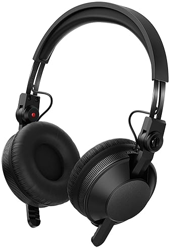 Pioneer DJ HDJ-CX On-Ear DJ Headphones Bundle - Black with Case, Stand & Polishing Cloth