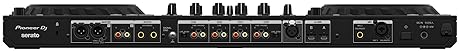 Pioneer DDJ-FLX10 DJ Controller Bundle - Black with Laptop Stand, Headphones, Polishing Cloth
