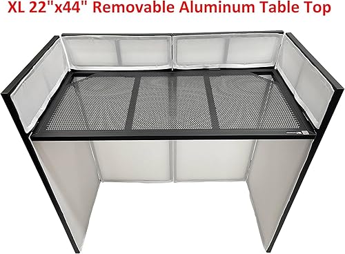 Cedarslink BEAST-8 46" DJ Facade White/Black Scrim Booth, Color Mixing, Lightweight Aluminum Build