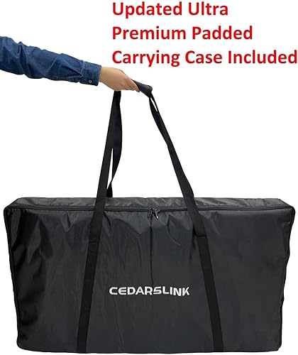 Cedarslink BEAST-8 46" DJ Facade White/Black Scrim Booth, Color Mixing, Lightweight Aluminum Build
