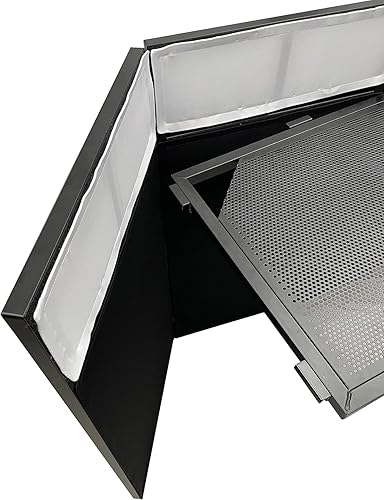 Cedarslink BEAST-8 46" DJ Facade White/Black Scrim Booth, Color Mixing, Lightweight Aluminum Build
