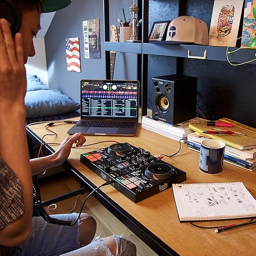 Hercules DJControl Inpulse 200 MK2 Black - Beginner DJ Controller with Software & Tutorials