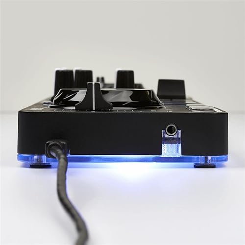 Hercules DJControl Starlight | USB DJ Controller with Serato DJ Lite, Jog Wheels, Sound Card & Light Show