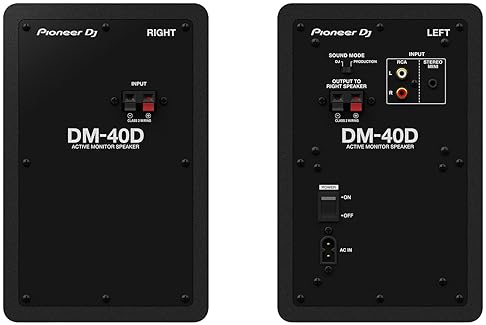 Pioneer DJ DM-40D 4" Desktop Active Monitor Speaker in Black