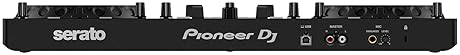 Pioneer DDJ-REV1 2-Channel DJ Controller Bundle - Black with Laptop Stand, Headphones, and Polishing Cloth
