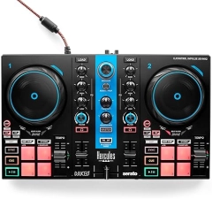 Hercules DJControl Inpulse 200 MK2 Arctic Blue - DJ Controller for Learning - Software & Tutorials Included