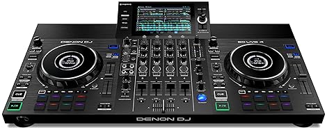 Denon DJ SC LIVE 4 Standalone DJ Controller | Stem Separation | Wi-Fi Streaming | Built-in Speakers