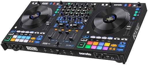 RANE FOUR Advanced 4 Channel Stems DJ Controller with 8.5" Jog Wheels and Serato DJ Pro - Internal FX Mixer (100 characters)