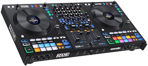 RANE FOUR Advanced 4 Channel Stems DJ Controller with 8.5" Jog Wheels and Serato DJ Pro - Internal FX Mixer (100 characters)