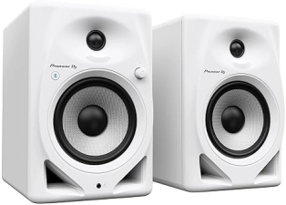 Pioneer DJ DM-50D-BT-W 5" Desktop Active Monitors with Bluetooth - White