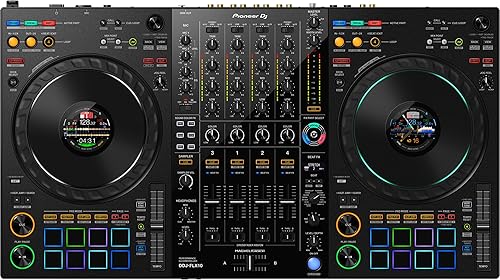 Pioneer DDJ-FLX10 4-Channel DJ Controller Bundle - Black with Accessories