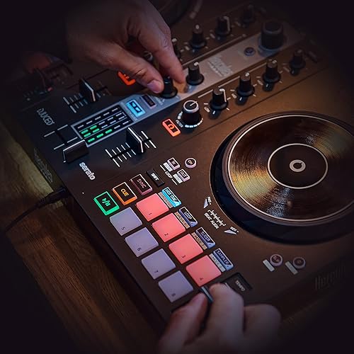 Hercules DJControl Inpulse 300 MK2 USB DJ Controller with 16 Pads and Built-in Sound Card