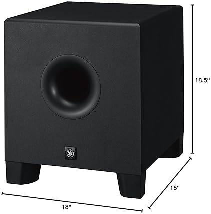 Yamaha HS8 Studio Subwoofer in Black - Premium Sound Quality