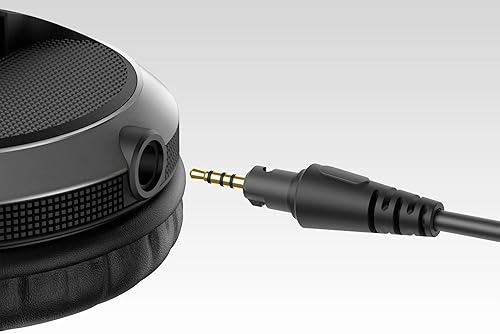 Pioneer DJ HDJ-X5 Silver Over-Ear Headphones Bundle with Case, Stand & Polishing Cloth