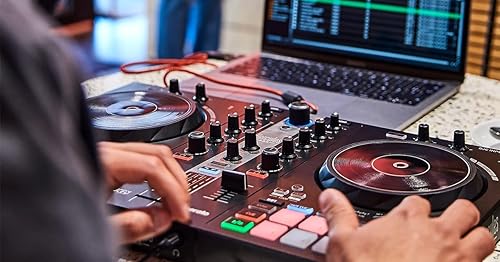 Hercules DJControl Inpulse 300 MK2 USB DJ Controller with 16 Pads, Sound Card & Software