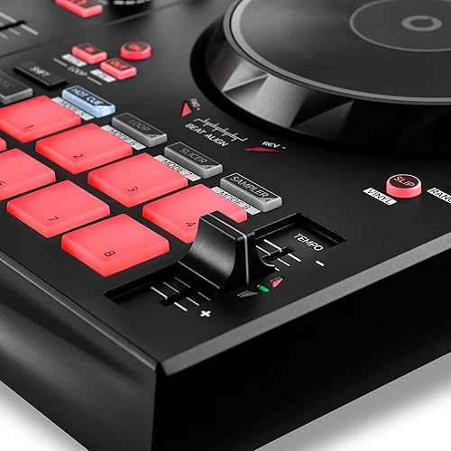 Hercules DJControl Inpulse 300 MK2 USB DJ Controller with 16 Pads, Sound Card & Software