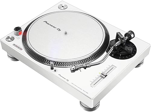 Pioneer DJM-250MK2 Mixer with PLX-500 White Turntables Bundle