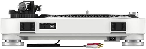 Pioneer DJM-250MK2 Mixer with PLX-500 White Turntables Bundle