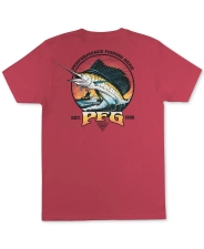 Columbia Men's XL Red Solid Graphic Tee Shirt - Regular Fit Short Sleeve