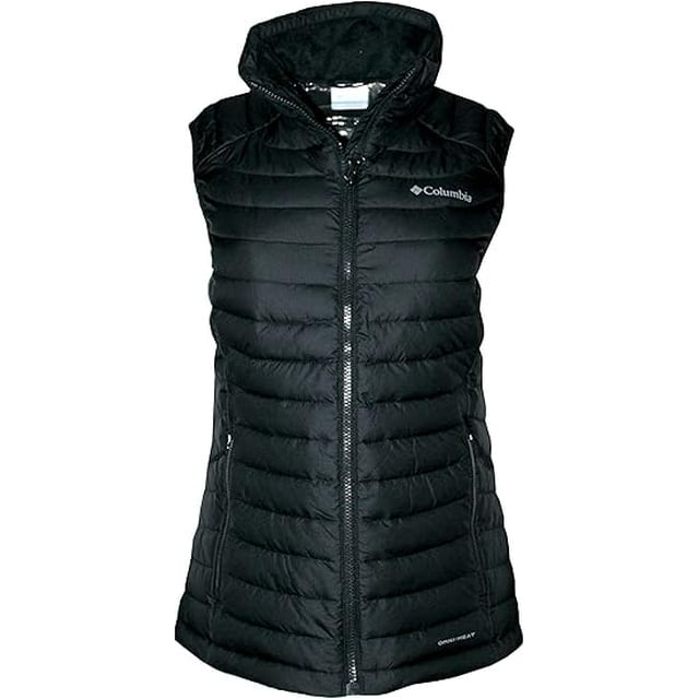 Columbia Women's White Out Puffer Insulated Vest, Small, Black