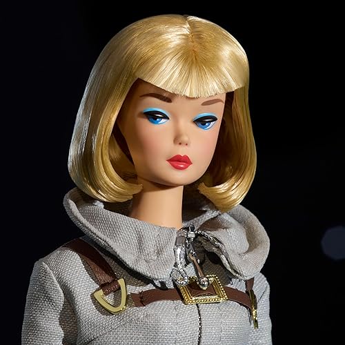 VINTAGE REPRODUCTION BARBIE MISS ASTRONAUT DOLL WITH SILVER SUIT & SPACE HELMET