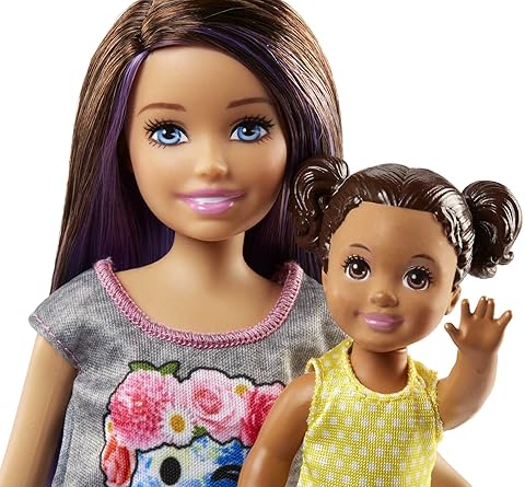 Barbie Skipper Babysitters Inc 2 Dolls & Accessories Set with Brunette Skipper Doll & Stroller
