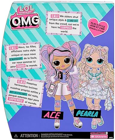 LOL Surprise OMG Ace Fashion Doll - 15 Gaming-Themed Surprises & Accessories - Ideal Gift for Kids 4+