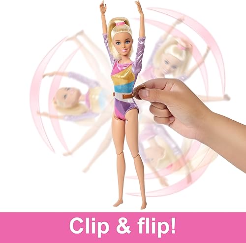 Barbie Gymnastics Playset with Blonde Doll & Accessories