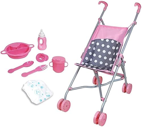 LISSI 5-PIECE DOLL NURSERY PLAY SET WITH ACCESSORIES - DELUXE QUALITY