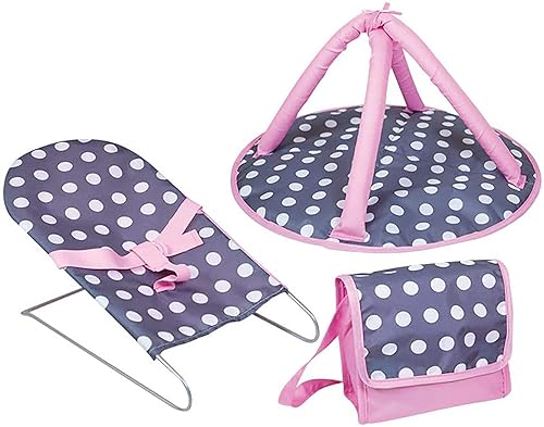 LISSI 5-PIECE DOLL NURSERY PLAY SET WITH ACCESSORIES - DELUXE QUALITY
