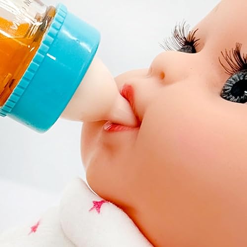 Magic Bottle Set with Accessories for Baby Dolls - Feeding Pretend Playset for Kids Girls 3+ (12pcs)