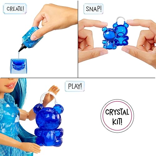 Rainbow High Crystal Skyler 11" Fashion Doll - Blue with DIY Crystal Accessory Kit - Kids Gift 8+